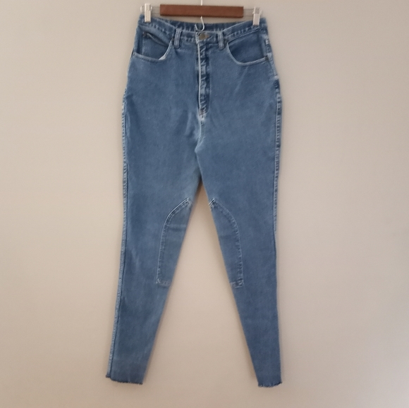 Hac Tac Riding Jeans Women Size US 12 EU 42 Medium Wash Good Stretch Equestrian - Picture 2 of 8